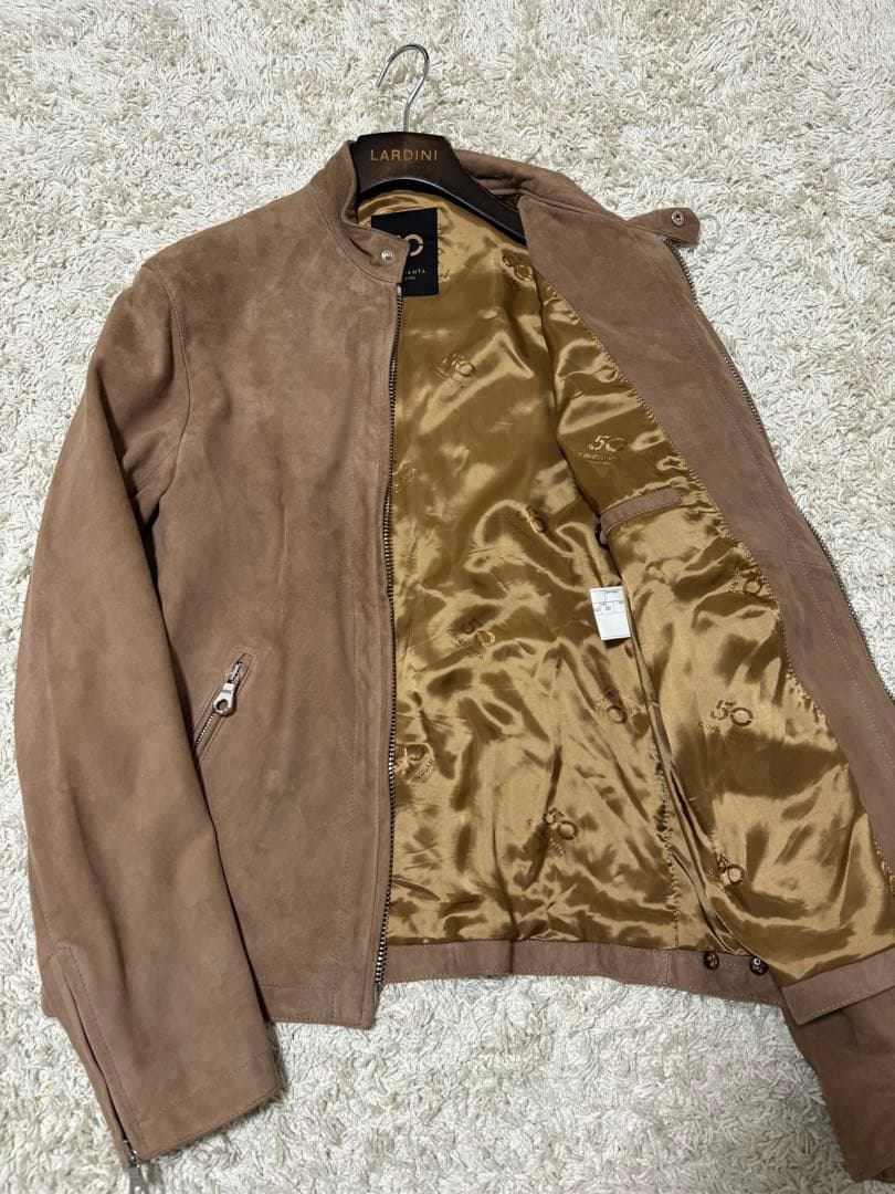 CINQUANTA チンクアンタ スエード シングルライダース48 - メルカリ