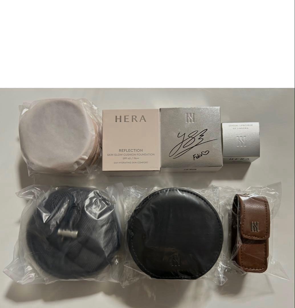 HERAフィリックス　サイン　クッションファンデ　リップ&チーク　リップケース