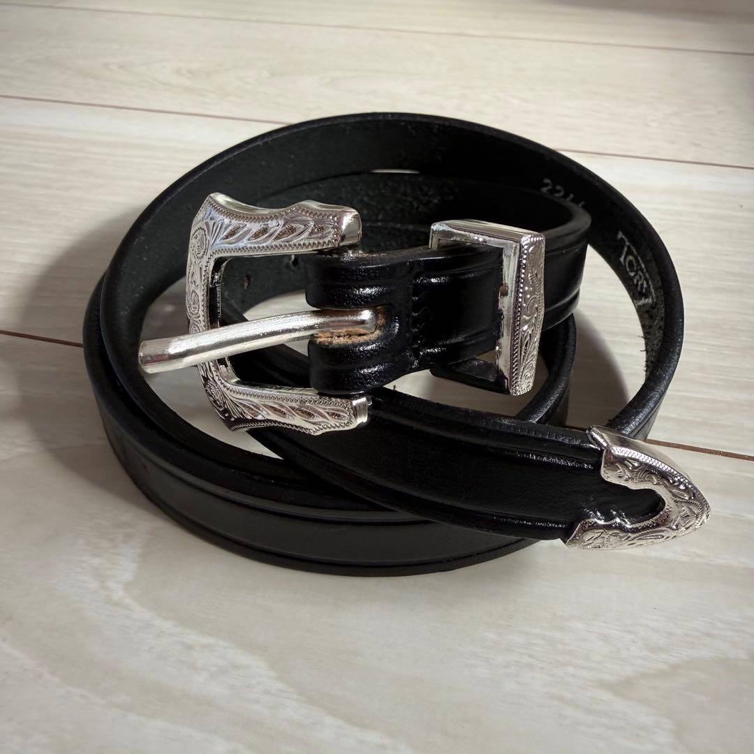 Tory Leather 3/4 ブライドルレザーベルト　36