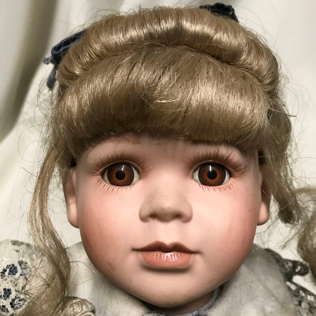 ビスクドール アンティークドール フランス人形 くま付 - メルカリ