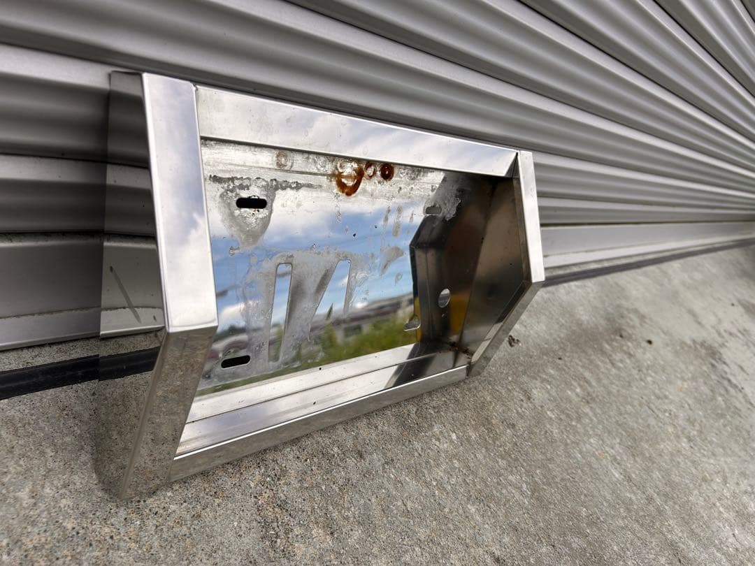 デコトラ　ナンバー枠　とんがりナンバー枠　ステンレス