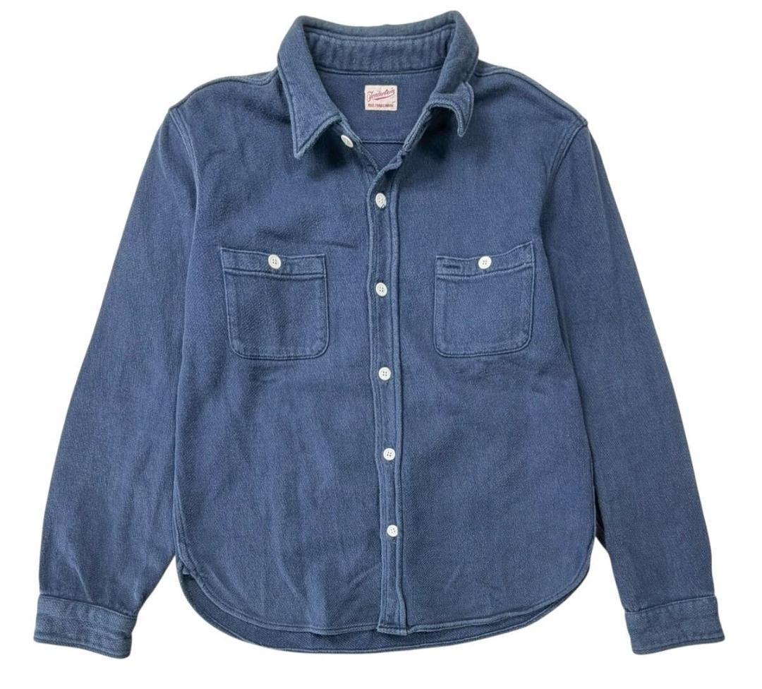 TENDEROIN テンダーロイン ヘビーコットン 長袖シャツ ネイビー M