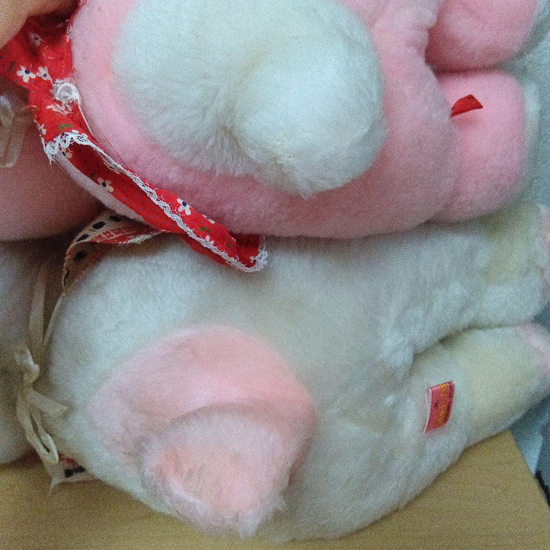 超レトロ○昭和レトロ 三英トイ ウサギのぬいぐるみ 2点セット - メルカリ