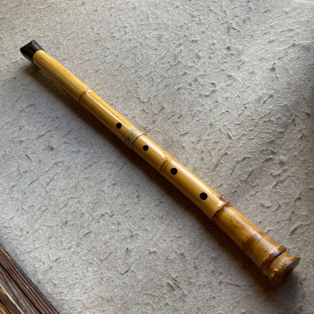 63  値下げ　尺八　ニ尺一寸管　銘　精華三印