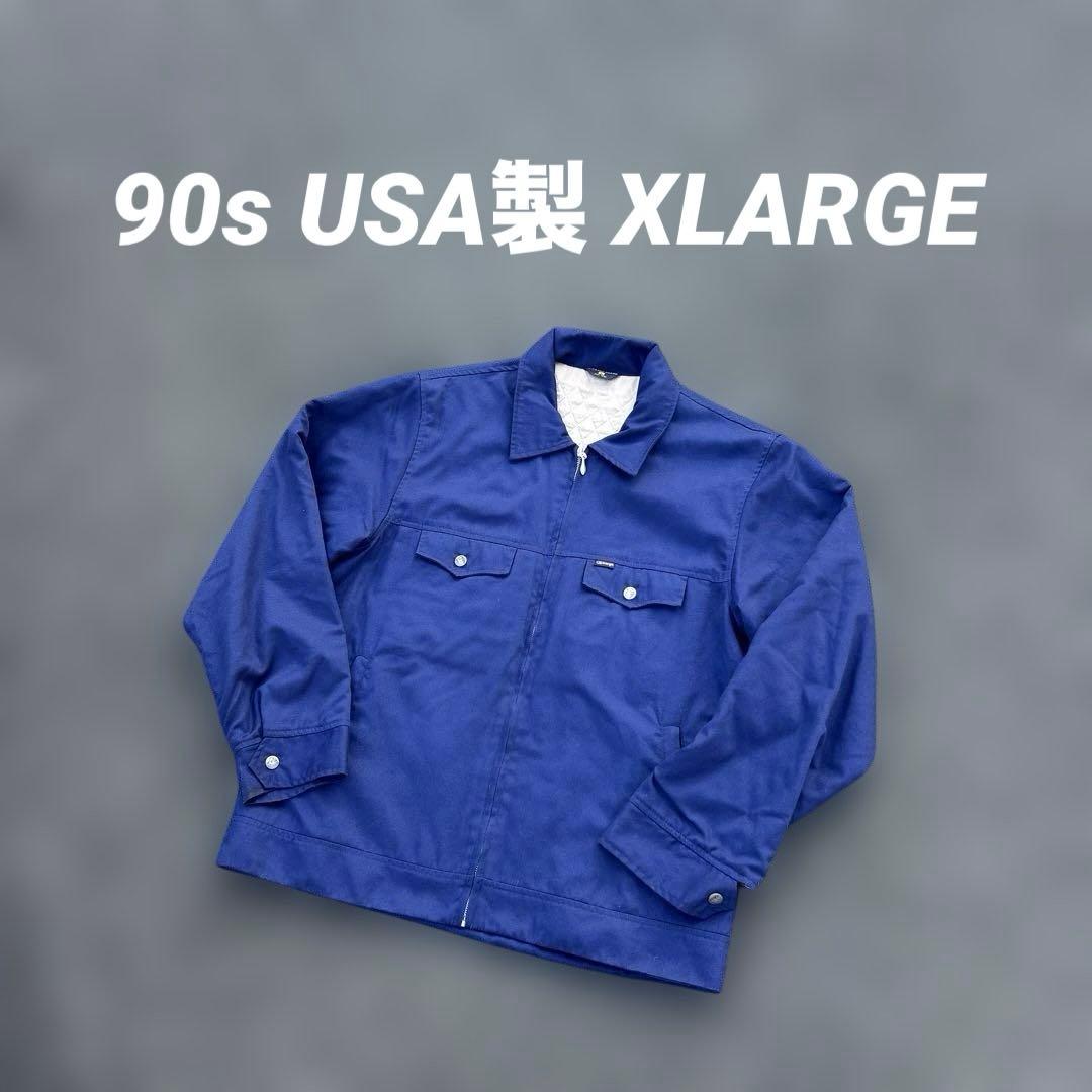 最初期 90s USA製 XLARGE ワークジャケット ブルゾン キルティング