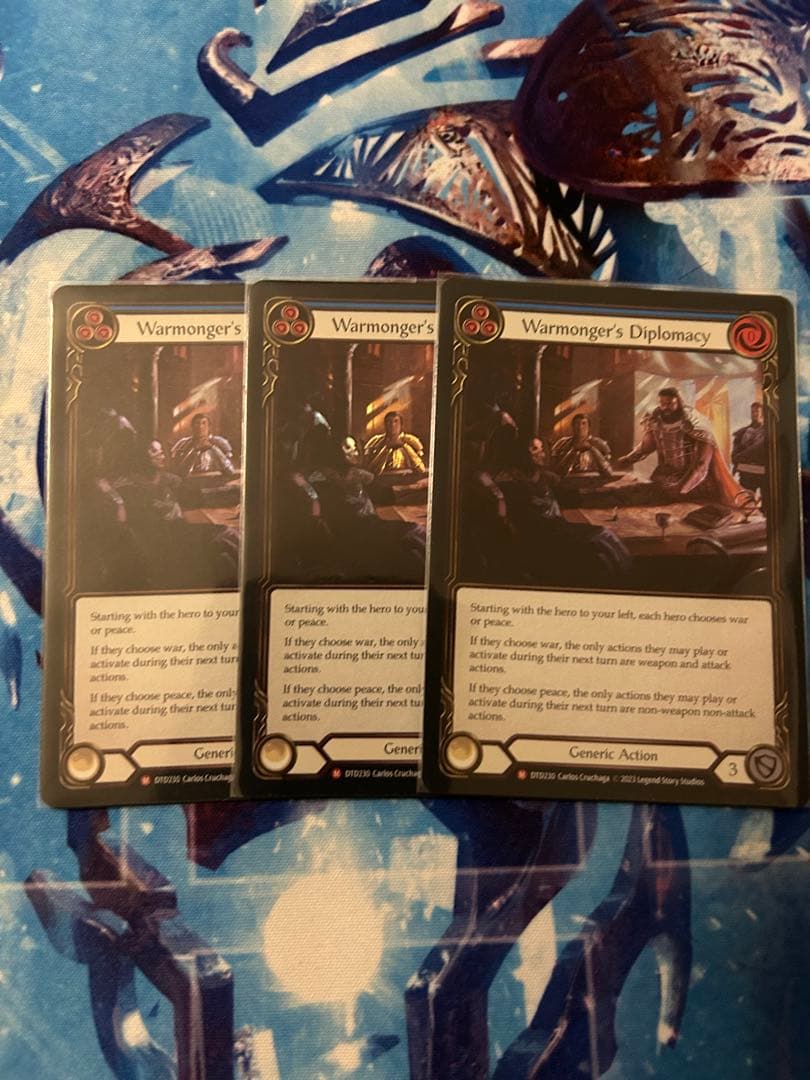 fab 戦争屋の交渉術Warmonger’s Diplomacy rf3枚セット