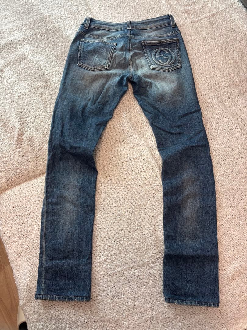 GUCCI デニム　スキニー　ダメージ　フリーダ　40サイズ