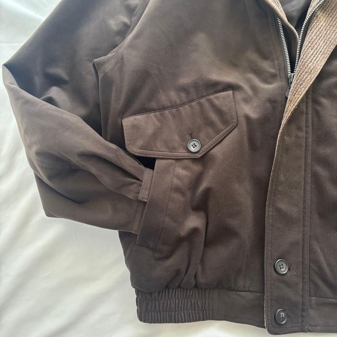 90's vintage ブルゾン ブラウン 短丈 ワイド アメカジ カジュアル