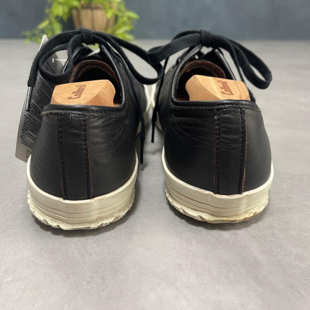 THE FLAT HEAD レザースニーカー 茶芯 ローカット 黒 26cm相当 - メルカリ