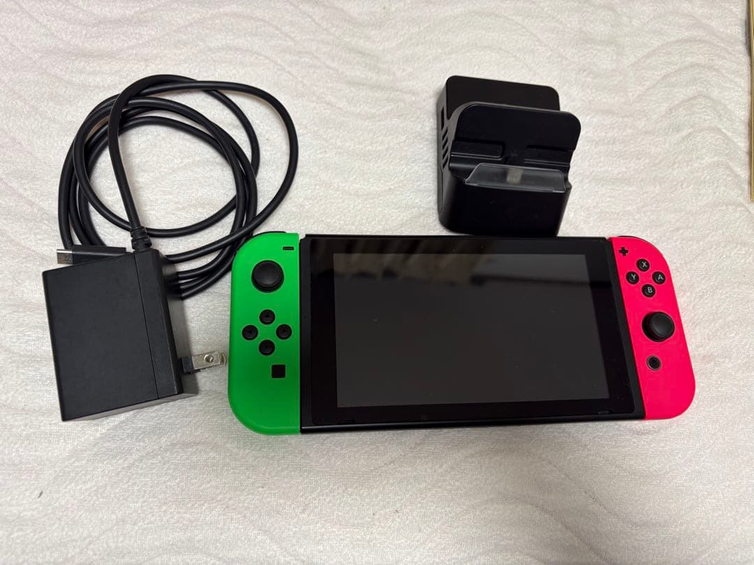 Nintendo Switch 本体 緑/赤 Joy-Con付き - メルカリ