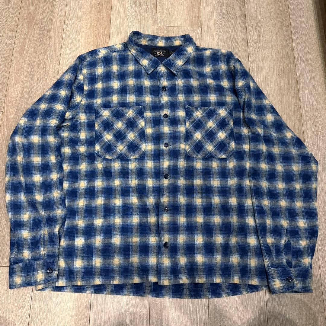 RRL オンブレチェックシャツ XXL ラルフローレン-イブサンローラン バッグ