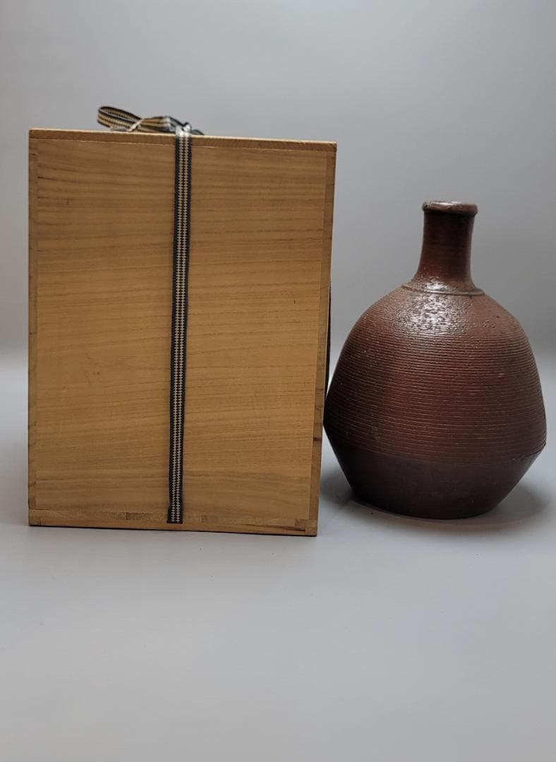 古備前 大徳利 高 30cm 博之識箱 江戸時代