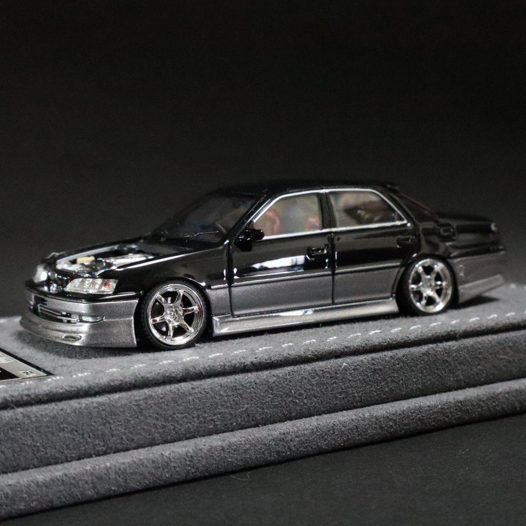 Mortal 1/64 トヨタ クレスタ 黒銀 JZX100 限定 エンジン再現 - メルカリ