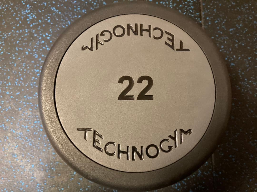 送料込 ①テクノジム 業務用ウレタンダンベル22kg　ivanko irotec