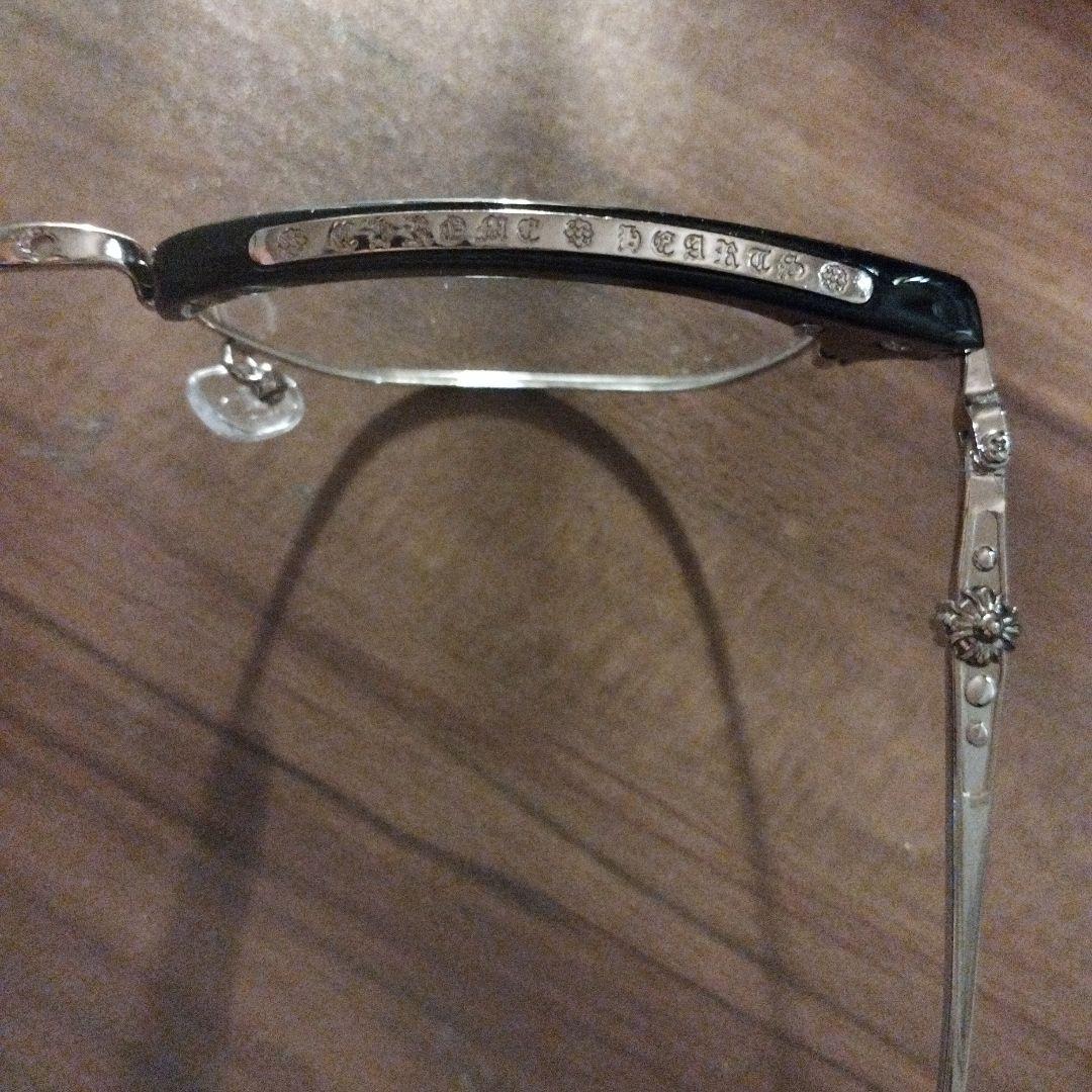 伊達メガネ ブラックフレーム ChromHearts ロンワンズ クロムハーツ好