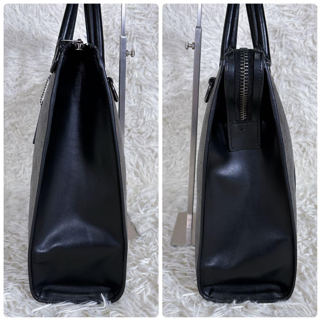 極美品】COACH グラハム ジップブリーフ 2way ビジネスバッグ 黒