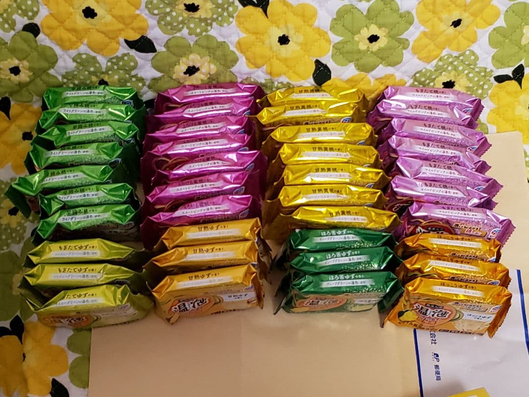 40錠 温泡 入浴剤 炭酸湯 こだわり 桃 ゆず 45g 新品