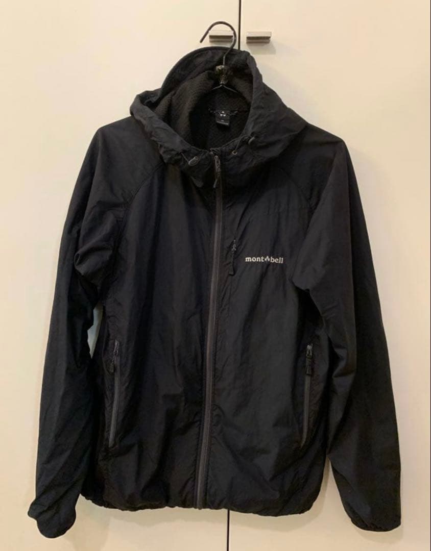 mont-bell フード付きマウンテンパーカー 黒