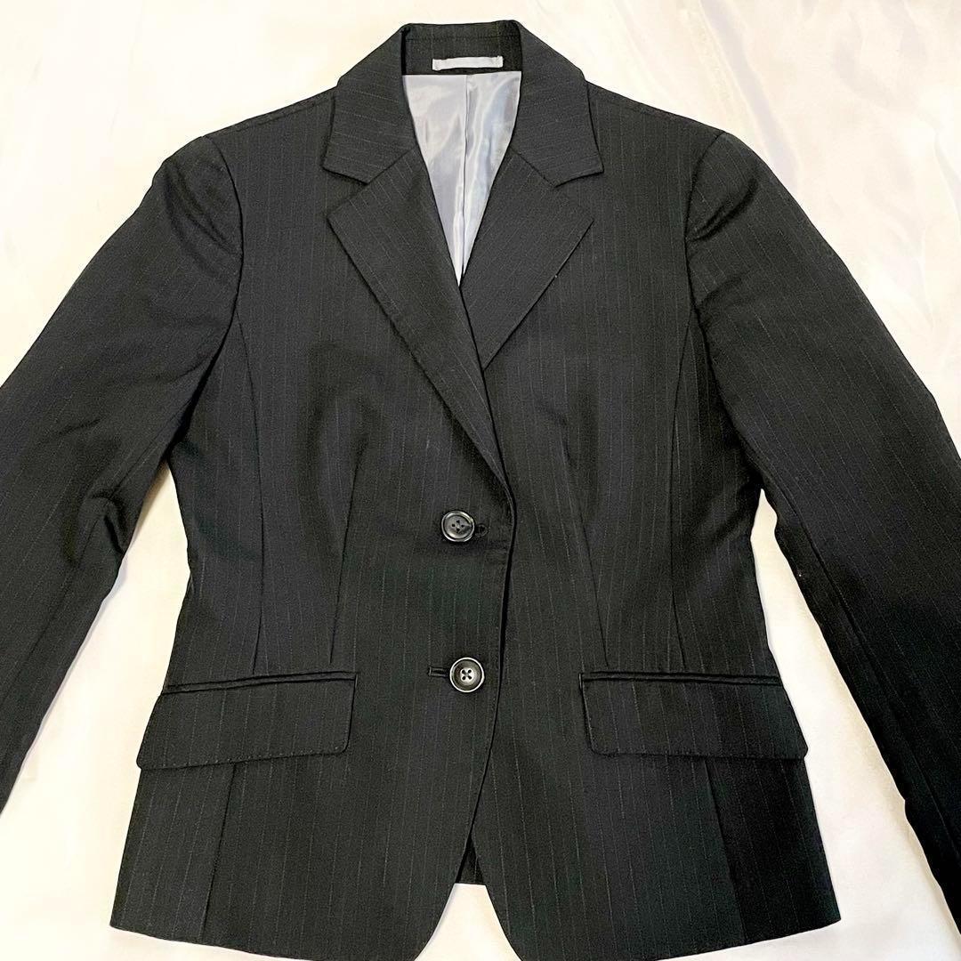 J.PRESS 背抜 パンツスーツ 黒　9号 高級感 オンワード　就活　5万　M