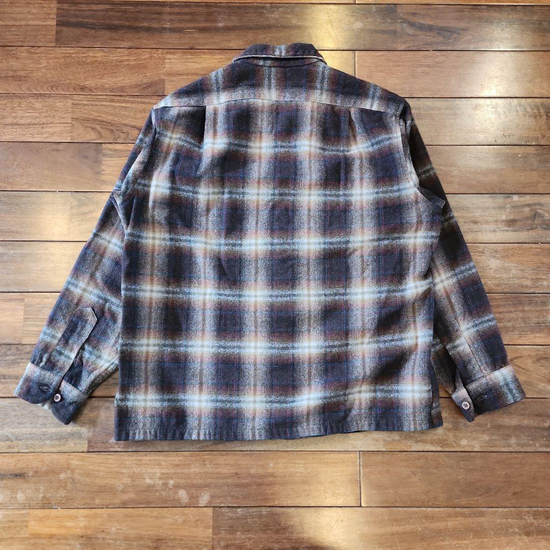 70s pendleton ペンドルトン オンブレチェック シャツ Lサイズ - メルカリ
