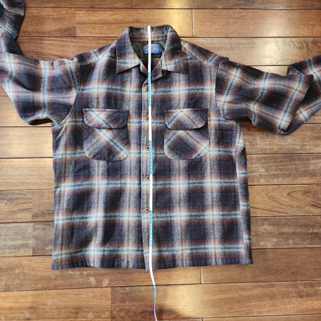 70s pendleton ペンドルトン オンブレチェック シャツ Lサイズ - メルカリ