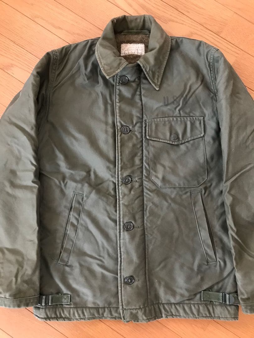 60s U.S.NAVY A-2 デッキ ジャケット 初期 SMALL 1962