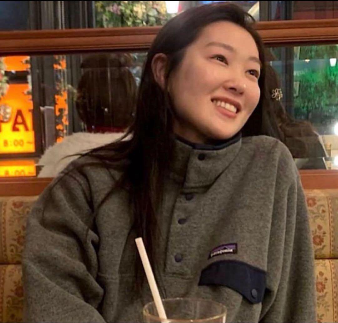 Patagonia Snap-Tフリース☆ネイビー×グレーレディースS柴田ひかり