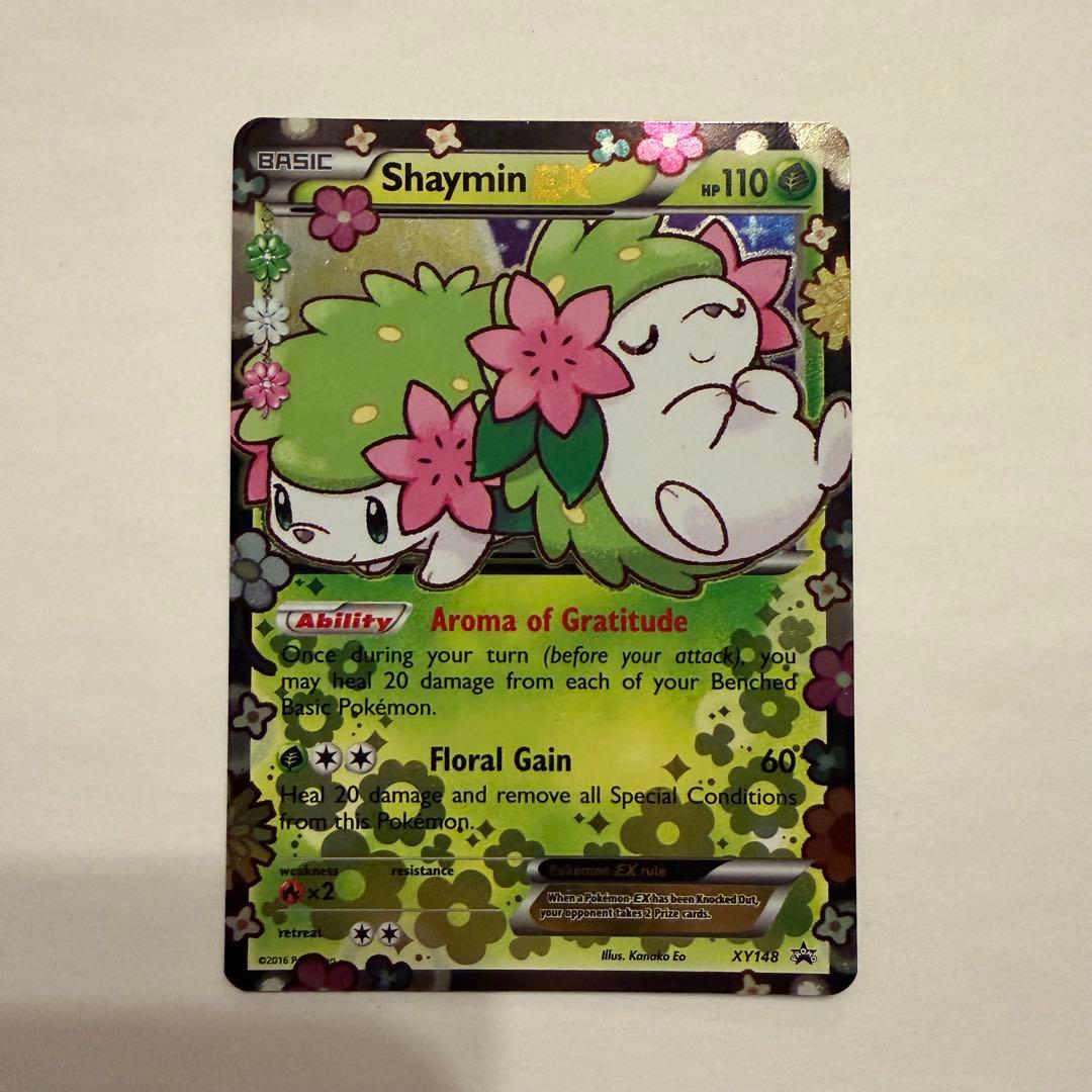 シェイミEX 海外版 英語版 プロモ　ポケキュン　XY148