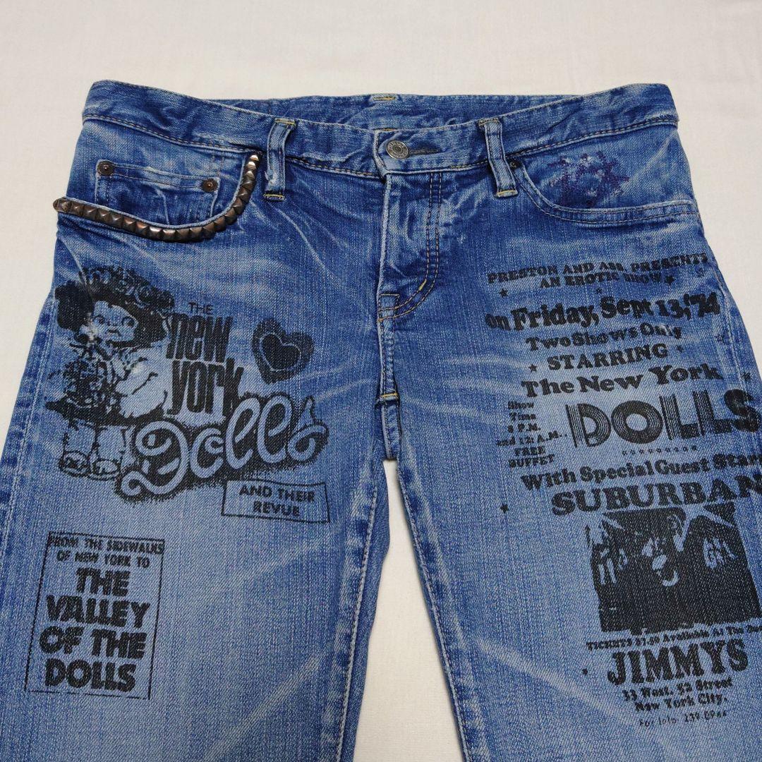 45R☆ライ麦デニムのバチ比女 遖あっぱれ加工（フルール・清）29インチ