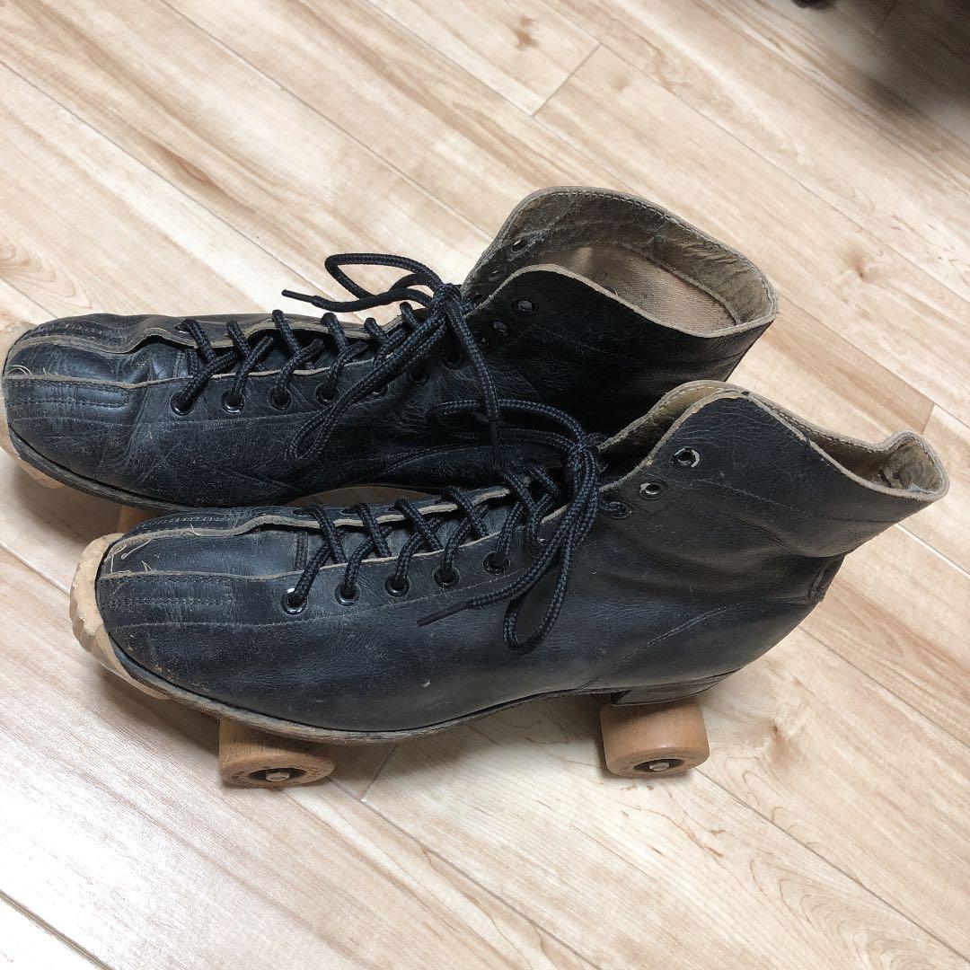 博物館ビンテージ1914年ローラースケートシューズシューズ10