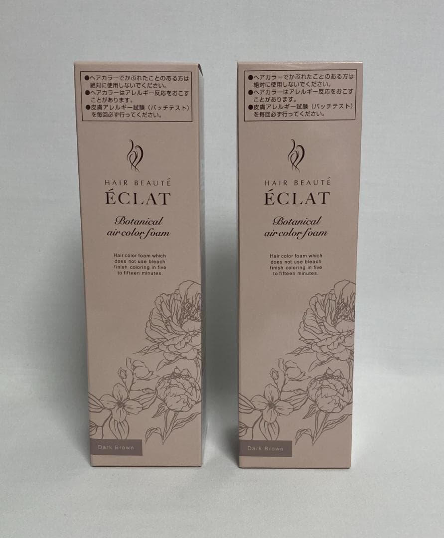 ヘアボーテ エクラ ボタニカル エアカラーフォーム UP ダークブラウン x2本