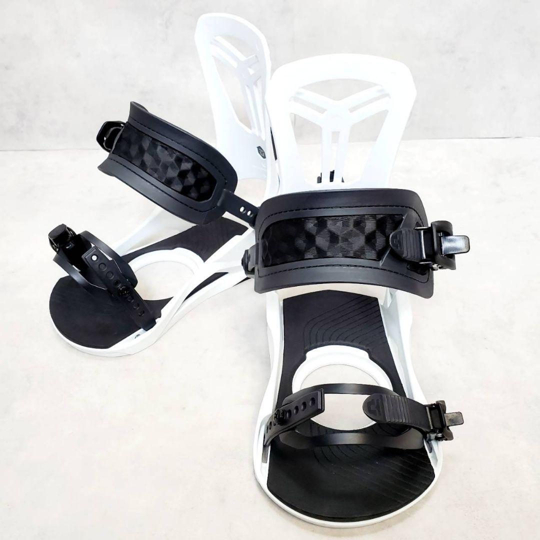 極美品 UNION フライトプロ ホワイト Mサイズ スノーボード ビンディング