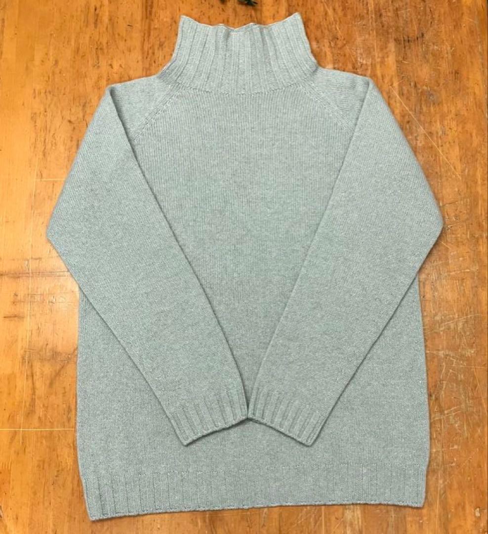 MARGARET HOWELL カシミヤタートルネックニット ライトグレー - メルカリ