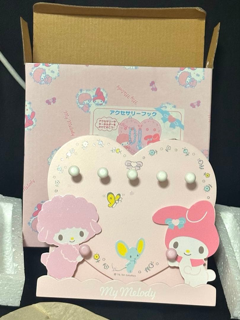 サンリオ❃マイメロディ 木製アクセサリーフック平成16年