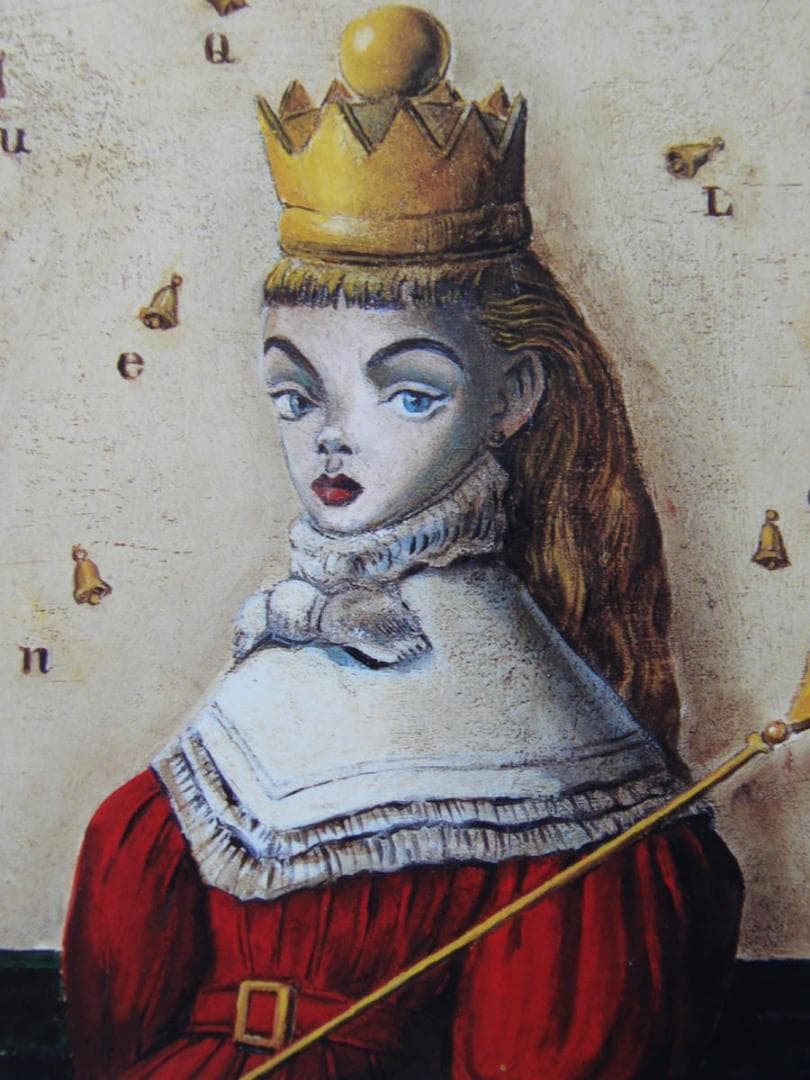 金子 國義、王女に扮したアリス、厳選、希少画集・額装画