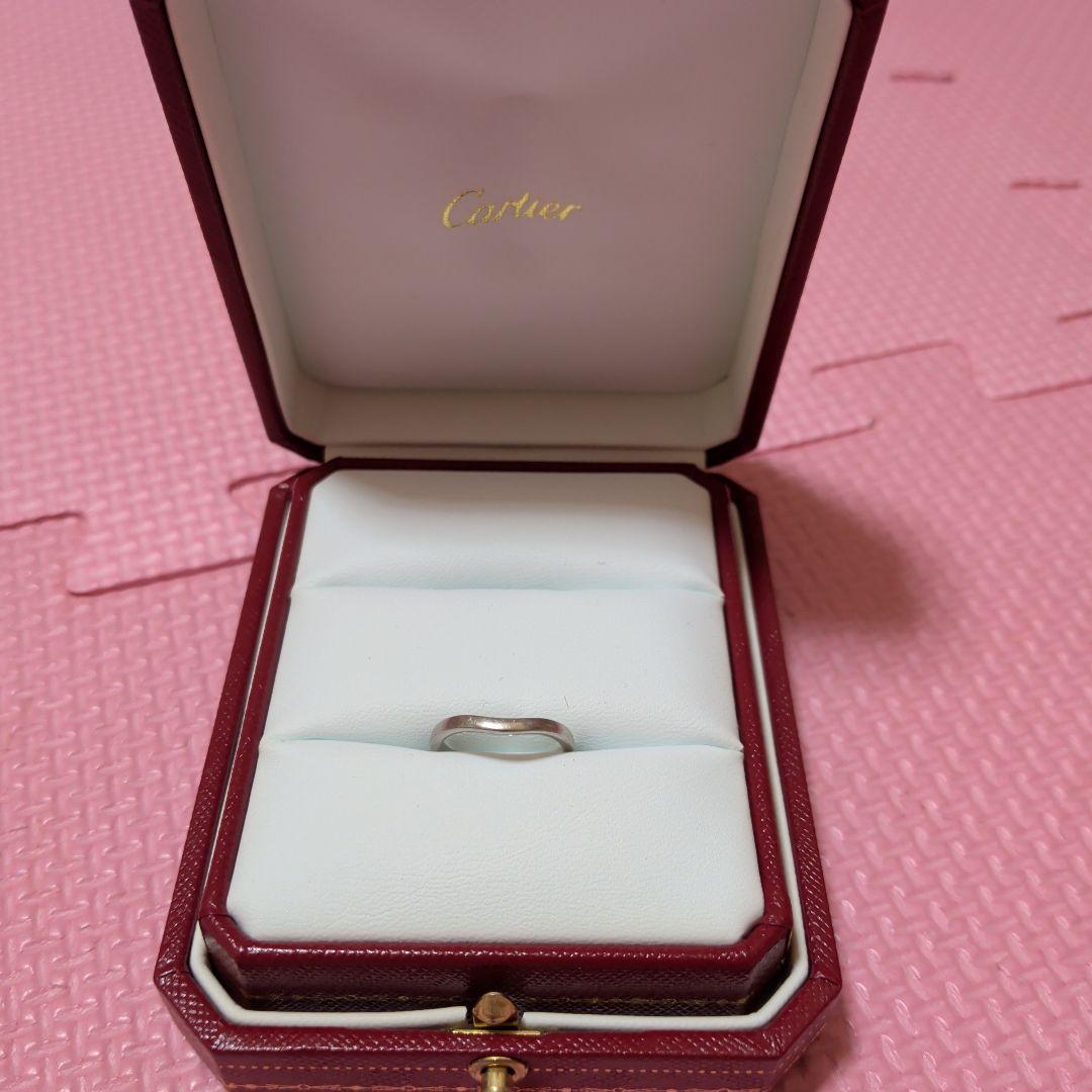 Cartier シルバー ウェーブデザインリング