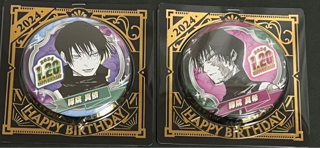 呪術廻戦 バースデイ缶バッジ バースデー 2024 禪院真希 禪院真依
