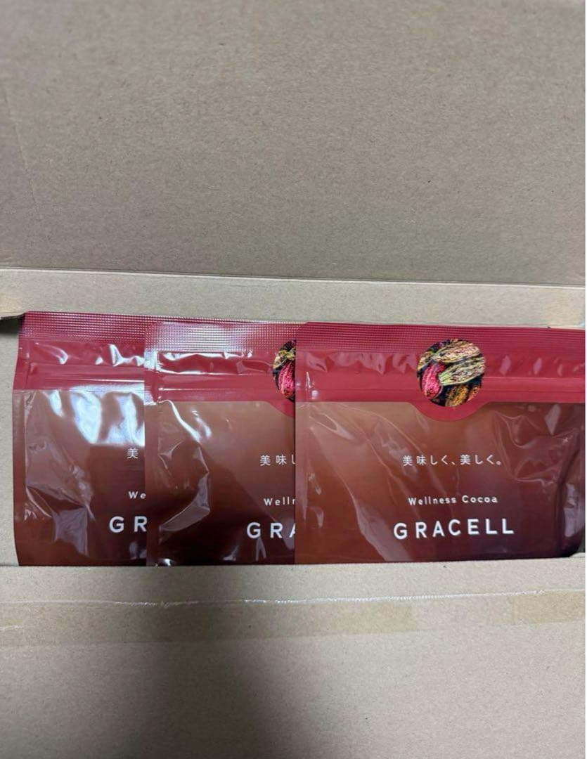 GRACELLグレイセルウェルネスココア 100g×3袋 新品未開封】GRACELL グレイセル ウェルネスココア 100g 3袋セット