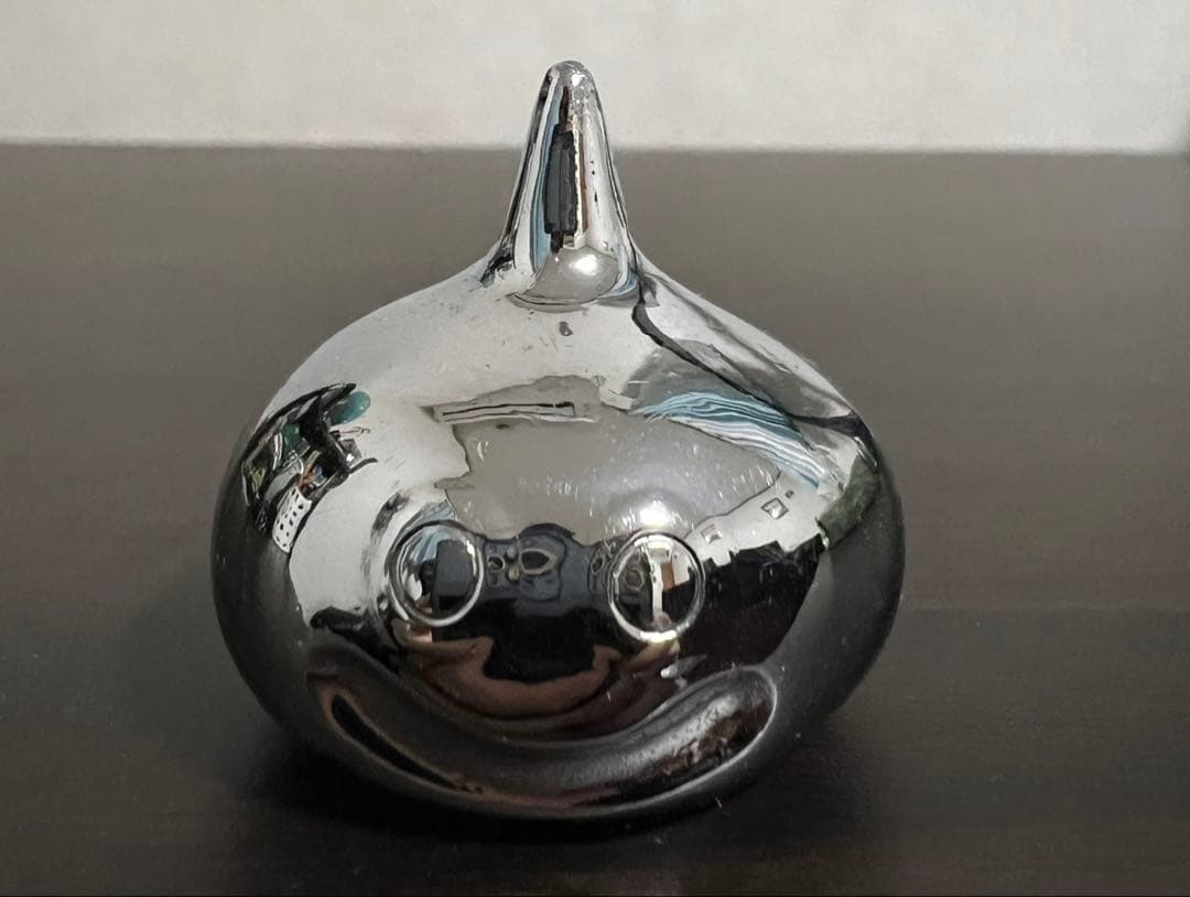 【希少美品】メタルスライム ドラクエ 文鎮 シルバー