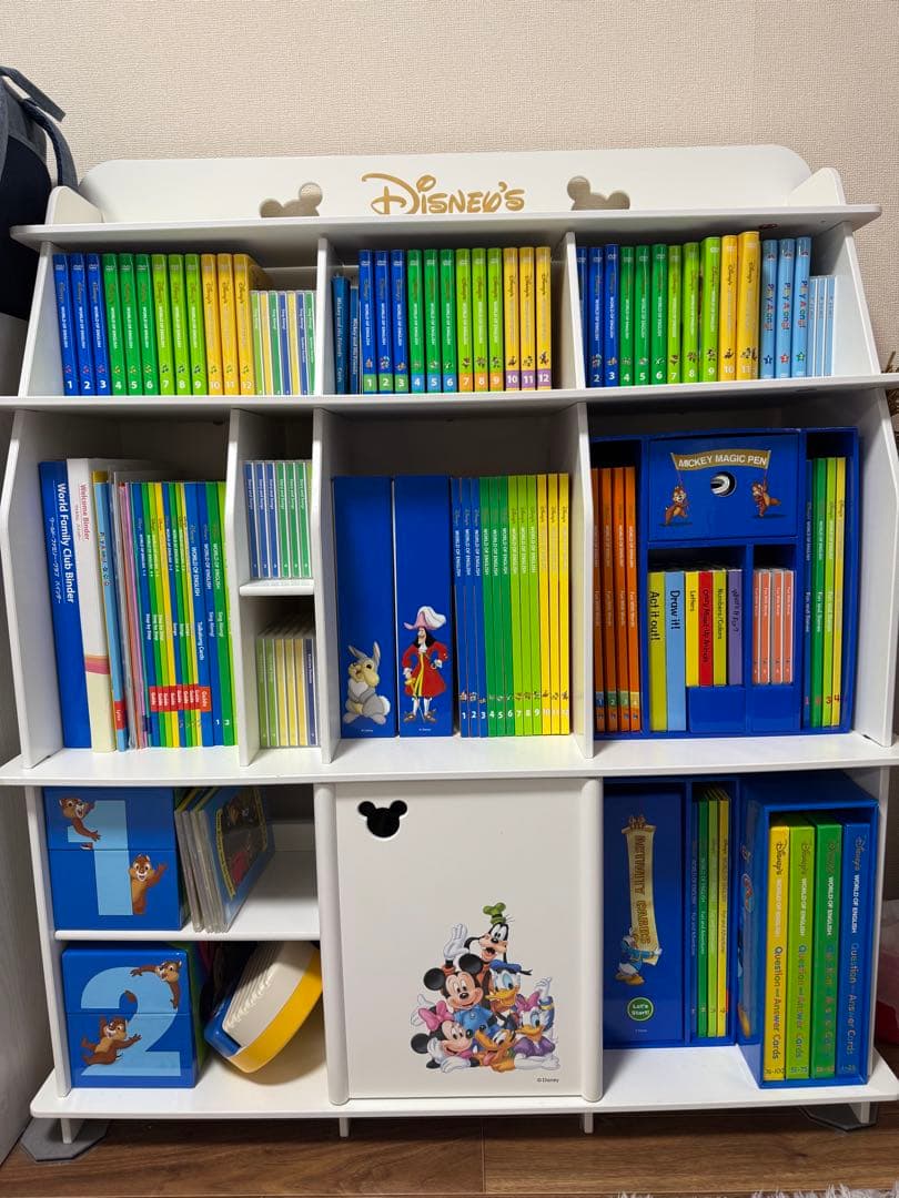 【本日限定価格1/30】DWE ディズニー英語システム【棚もセット！】 最新、新品】ディズニー英語システム棚ラックDWE (パンナ) 高根木戸の