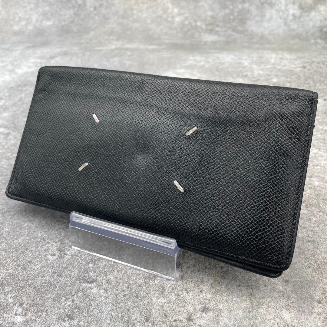 Maison Margiela　メゾンマルジェラ 長財布　黒　レザー　折り財布