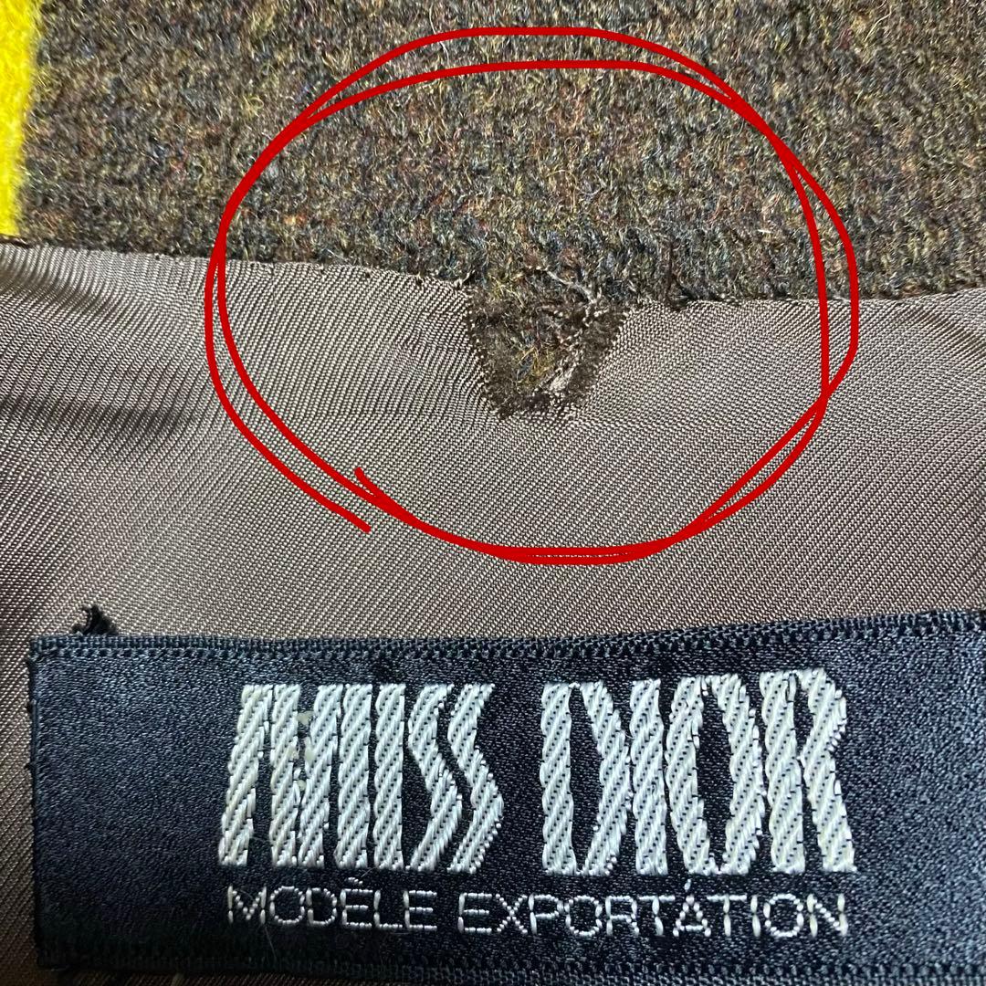 希少 ヴィンテージ】MISS DIOR タータンチェック ニットコート - メルカリ