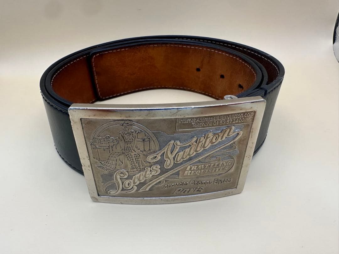 ルイヴィトン　ベルト　サンチュール　ジーンズ45mm幅　100/40 LV ルイヴィトン LOUISVUITTON ジーンズベルト サンチュール レザー