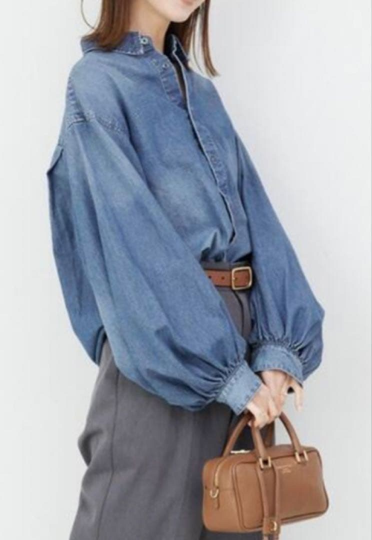SLOBE IENA LE DENIM WING SLEEVE シャツ - メルカリ
