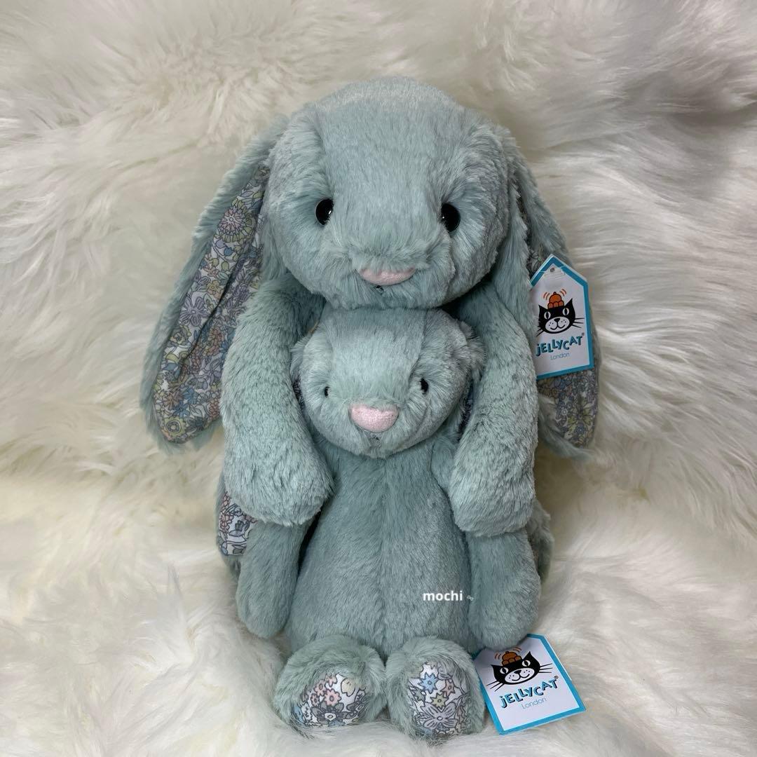  Original Blossom Sage Bunnyうさぎ Jellycat ジェリーキャット Medium Blossom Sage Bunny 花柄 うさぎ
