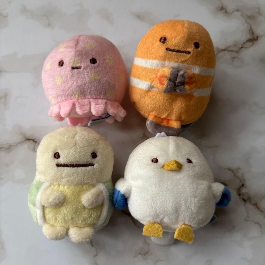 すみっコぐらし てのりぬいぐるみ うみがめ うみねこ くらげ くまのみ