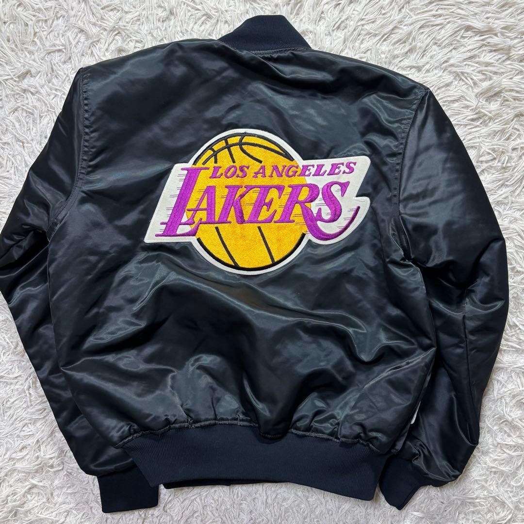 90's USA製 STARTER レイカーズ スタジャン　ボンバージャケット