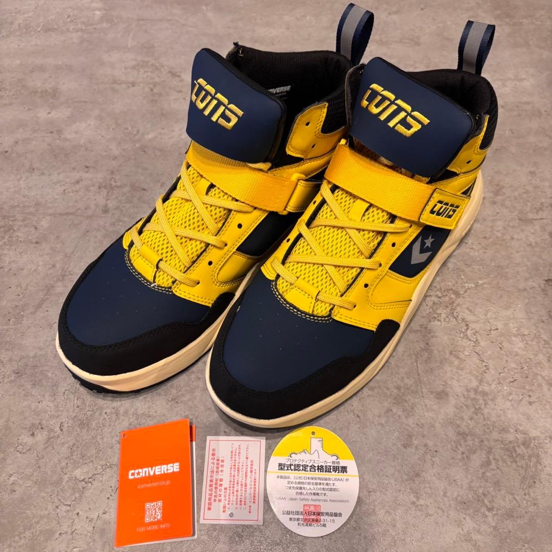 P*Q様 CONVERSE CONS ハイカット安全靴 イエロー/ネイビー