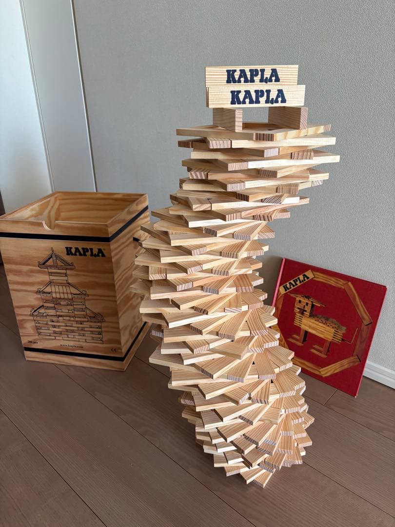 KAPLA 木製ブロック 280ピース 箱・赤本付き