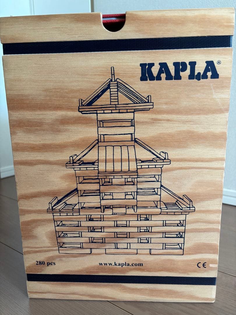 KAPLA 木製ブロック 280ピース 箱・赤本付き